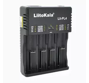 ЗУ універсальне Liitokala Lii-PL4, 4 канали, LED індикація, підтримує Li-ion, Ni-MH та Ni-Cd AA (R6), ААA (R03), AAAA, С (R14) ЗУ універсальне Liitokala Lii-PL4, 4 канали, LED індикація, підтримує Li-ion, Ni-MH та Ni-Cd AA (R6), ААA (R03), AAAA, С (R14)