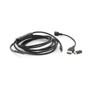 Універсальний ендоскоп 3в1 (USB/MicroUSB/Type-C) для смартфона/ПК, камера 5.5мм, жорсткий кабель 2м, з LED-підсвічуванням, IP67 Універсальний ендоскоп 3в1 (USB/MicroUSB/Type-C) для смартфона/ПК, камера 5.5мм, жорсткий кабель 2м, з LED-підсвічуванням, IP67