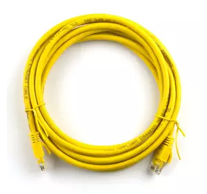 Патч-корд литий RITAR, UTP, RJ45, Cat.5e, 0.5m, жовтий, Cu (мідь) Патч-корд литий RITAR, UTP, RJ45, Cat.5e, 0.5m, жовтий, Cu (мідь)