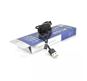Магнітний кабель PiPo USB 2.0 /Lighting, 2m, 2А, тканинна оплетка, броньований, знімач, Black, BOX