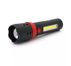 Ліхтарик Bailong BL-F861, 3+1 режим, корпус-алюміній, водостійкий, ударостійкий, вбудований акумулятор, USB кабель, BOX