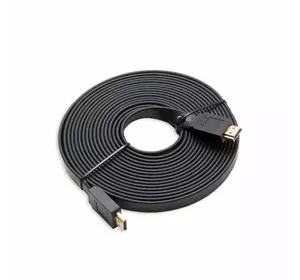 Кабель Merlion HDMI-HDMI 10m, v1.4, плоский Black, (Пакет), Q60 Кабель Merlion HDMI-HDMI 10m, v1.4, плоский Black, (Пакет), Q60
