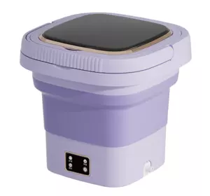Пральна машина H576 MINI P, складана, 9л, 12В, 25Вт, 1.2кг, LED-індикатор, електронне управління, 29,5*29,5(14.5)мм, пластик, фіолетовий Пральна машина H576 MINI P, складана, 9л, 12В, 25Вт, 1.2кг, LED-індикатор, електронне управління, 29,5*29,5(14.5)мм, пластик, фіолетовий