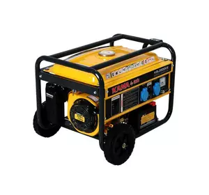 Генератор бензиновий KGL3500CE, 1-фазний 230V, 50Hz, 3.5kVA/2.8kW, бак 15 л, витрата 1.3 л/год, пуск: ручний/стартер, 590х433х430 мм, 43 кг Генератор бензиновий KGL3500CE, 1-фазний 230V, 50Hz, 3.5kVA/2.8kW, бак 15 л, витрата 1.3 л/год, пуск: ручний/стартер, 590х433х430 мм, 43 кг
