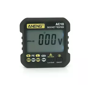 Тестер розеток ANENG AC10, функція перевірки ПЗВ Тестер розеток ANENG AC10, функція перевірки ПЗВ