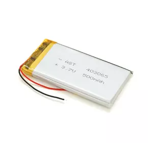 Літій-полімерний акумулятор 4*30*65mm (Li-ion 3.7В 500мА·ч) Літій-полімерний акумулятор 4*30*65mm (Li-ion 3.7В 500мА·ч)