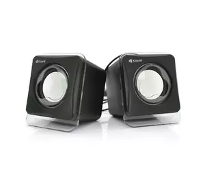 Колонки 2.0 Kisonli V410 для ПК і ноутбука, USB + 3.5mm, 2x1.5W, 20Hz- 20KHz, Black, BOX, Q80 Колонки 2.0 Kisonli V410 для ПК і ноутбука, USB + 3.5mm, 2x1.5W, 20Hz- 20KHz, Black, BOX, Q80