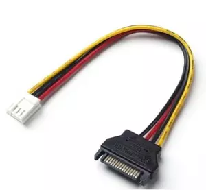 Перехідник живлення SATA=>4pin(малий), 0.2m, Пакет Перехідник живлення SATA=>4pin(малий), 0.2m, Пакет