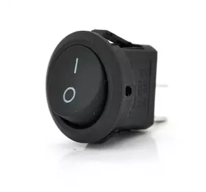 Перемикач ON-OFF KCD1-201, 250VAC/6A, 2 контакти, Black, Q200 Перемикач ON-OFF KCD1-201, 250VAC/6A, 2 контакти, Black, Q200