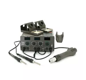 Паяльна станція BAKKU BA-603D+ цифрова індикація, фен, два паяльники (370*280*160) 4.35 кг Паяльна станція BAKKU BA-603D+ цифрова індикація, фен, два паяльники (370*280*160) 4.35 кг