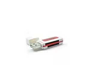 Кардридер універсальний 4в1 MERLION CRD-5RD TF/Micro SD, USB2.0, RED, OEM Q50 Кардридер універсальний 4в1 MERLION CRD-5RD TF/Micro SD, USB2.0, RED, OEM Q50