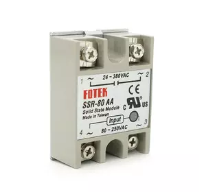 Твердотельне реле Fotek SSR-80АA 80А 24-380В AC Твердотельне реле Fotek SSR-80АA 80А 24-380В AC