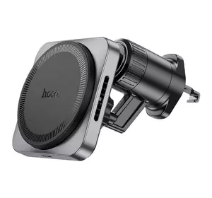 Автотримач HOCO HW15+ Wireless Charging 15W, кріплення на решітку, магніт, Black, Box Автотримач HOCO HW15+ Wireless Charging 15W, кріплення на решітку, магніт, Black, Box