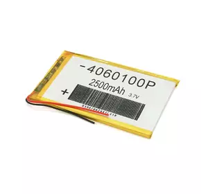 Літій-полімерний акумулятор 4*60*100mm (Li-ion 3.7В 2500мА·год) Літій-полімерний акумулятор 4*60*100mm (Li-ion 3.7В 2500мА·год)