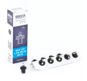 Галогенная лампа BREVIA B8.5d BAX Black 12V 1.2W 12321C