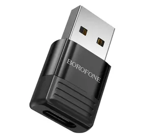 Перехідник Borofone BV18 USB2.0(M) => Type-C(F), Black, Blister Перехідник Borofone BV18 USB2.0(M) => Type-C(F), Black, Blister