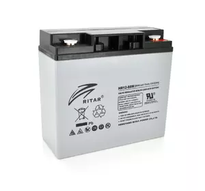 Аккумуляторная батарея AGM RITAR HR1288W, Gray Case, 12V 22.0Ah  ( 181 х 77 х 167 (167 ) 6.50kg Q4