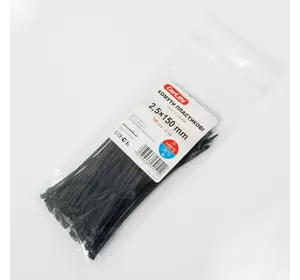 Хомуты пластиковые CARLIFE 2,5x150 мм Черные