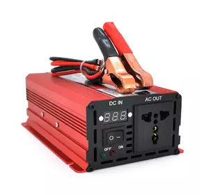Інвертор напруги ST600CP (DC:300W), 12/220V з апроксимованою синусоїдою, 1 універсальна розетка, крокодили, BOX Інвертор напруги ST600CP (DC:300W), 12/220V з апроксимованою синусоїдою, 1 універсальна розетка, крокодили, BOX