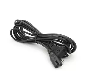 Кабель живлення 3.0m, 0.75mm, PC-184/2 CEE7 / 16-C7 2 pin (для побутової техніки), Black, OEM Q325 Кабель живлення 3.0m, 0.75mm, PC-184/2 CEE7 / 16-C7 2 pin (для побутової техніки), Black, OEM Q325