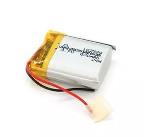 Літій-полімерний акумулятор 10*25*30mm (Li-ion 3.7В 800мА·год) Літій-полімерний акумулятор 10*25*30mm (Li-ion 3.7В 800мА·год)