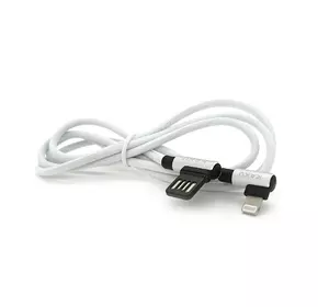 Кабель iKAKU KSC-028 JINDIAN charging data cable for iphone, Silver, довжина 1м, 2.4A, BOX Кабель iKAKU KSC-028 JINDIAN charging data cable for iphone, Silver, довжина 1м, 2.4A, BOX