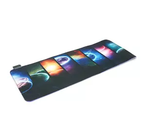 Килимок 300*800 для миші "Planets" тканинний з боковою прошивкою, товщина 3 мм, RGB підсвічування, живлення USB 1,8 м, Color Box Килимок 300*800 для миші "Planets" тканинний з боковою прошивкою, товщина 3 мм, RGB підсвічування, живлення USB 1,8 м, Color Box