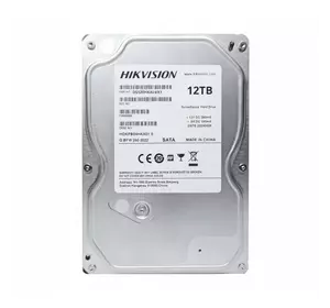 Жорсткий диск Hikvision DS120HKAI-VX1, 12ТБ, 3.5", 7200 оборотів, 140x25x100 мм Жорсткий диск Hikvision DS120HKAI-VX1, 12ТБ, 3.5", 7200 оборотів, 140x25x100 мм