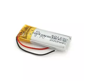 Літій-полімерний акумулятор 6*12*30mm (Li-ion 3.7В 200мА·год) Літій-полімерний акумулятор 6*12*30mm (Li-ion 3.7В 200мА·год)