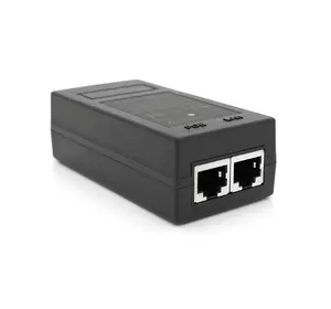 POE інжектор 15V 0.8A (12Вт) з портами Ethernet 10/100Мбіт/с, без кабелю живлення POE інжектор 15V 0.8A (12Вт) з портами Ethernet 10/100Мбіт/с, без кабелю живлення
