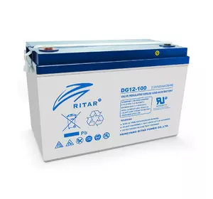 Акумуляторна батарея GEL RITAR DG12-100, Gray Case, 12V 100.0Ah ( 328 х 172 х 215 (220) ) Q1/36 Акумуляторна батарея GEL RITAR DG12-100, Gray Case, 12V 100.0Ah ( 328 х 172 х 215 (220) ) Q1/36