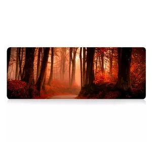 Килимок 300*700 тканинний Red forest з бічним прошивкою, товщина 2 мм, Red, Пакет Килимок 300*700 тканинний Red forest з бічним прошивкою, товщина 2 мм, Red, Пакет
