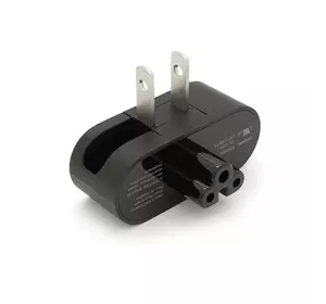 Перехідник складаний, m-m, американка\3pin, Black, BOX Перехідник складаний, m-m, американка\3pin, Black, BOX