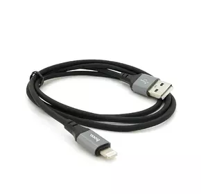 Кабель Hoco X86, Lightning-USB, 2.4A, довжина 1м, Black, BOX Кабель Hoco X86, Lightning-USB, 2.4A, довжина 1м, Black, BOX