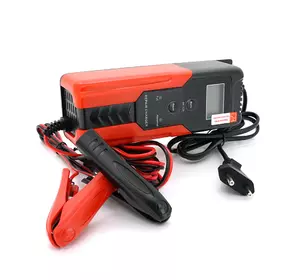 Автоматичний ЗП для акумулятора 6V/12V, R12, 100-240V, 0,45-10А, LCD, клеми (AGM/GEL/Lead) Автоматичний ЗП для акумулятора 6V/12V, R12, 100-240V, 0,45-10А, LCD, клеми (AGM/GEL/Lead)