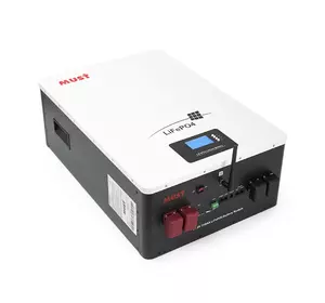 Акумуляторна батарея Must LiFePO4 LP16-48200 51.2V 200Ah, 10,24kWh, BMS100A@16S, CAN2.0/RS232/RS485, 6000 cycles, 625x442x250, 80kg Акумуляторна батарея Must LiFePO4 LP16-48200 51.2V 200Ah, 10,24kWh, BMS100A@16S, CAN2.0/RS232/RS485, 6000 cycles, 625x442x250, 80kg
