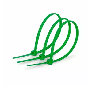Стяжки нейлон 3х150mm зелені (1000 шт) висока якість, діапазон робочих температур: від -45С до + 80С