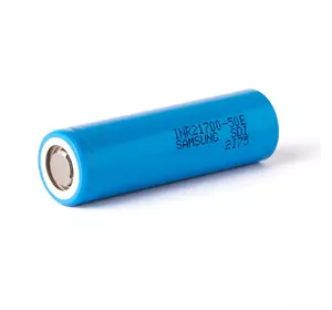 Акумулятор 21700 Li-Ion Samsung INR21700-50E 4900mAh, 10A, 4.2/3.6/2.5V, Blue Акумулятор 21700 Li-Ion Samsung INR21700-50E 4900mAh, 10A, 4.2/3.6/2.5V, Blue