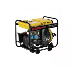 Генератор дизельний KDK7500CE3, 3-фазний 220/400V, 50Hz, 6.9kVA/5.5kW, бак 12.5 л, витрата 1.5 л/год, пуск: ручний/стартер, 700х510х620 мм, 103 кг Генератор дизельний KDK7500CE3, 3-фазний 220/400V, 50Hz, 6.9kVA/5.5kW, бак 12.5 л, витрата 1.5 л/год, пуск: ручний/стартер, 700х510х620 мм, 103 кг