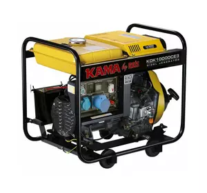 Генератор дизельний KDK10000CE3, 3-фазний 220/400V, 50Hz, 9.4kVA/7.5kW, бак 12.5 л, витрата 2 л/год, пуск: ручний/стартер, 700х510х620 мм, 124 кг Генератор дизельний KDK10000CE3, 3-фазний 220/400V, 50Hz, 9.4kVA/7.5kW, бак 12.5 л, витрата 2 л/год, пуск: ручний/стартер, 700х510х620 мм, 124 кг