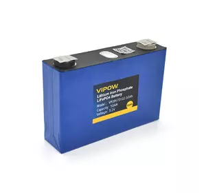 Літій-залізо-фосфатний акумулятор Vipow 3.2V 50AH LiFePO4 2000 Циклів, 150 х 28 х 135мм