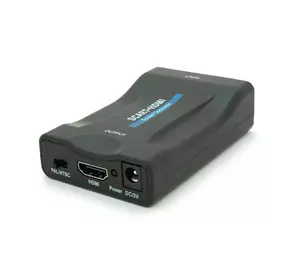 Конвертер SCART (мама) на HDMI(мама), 5V/2A, Black, Box, Q250 Конвертер SCART (мама) на HDMI(мама), 5V/2A, Black, Box, Q250