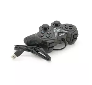 Геймпад для ПК USB-908 USB 2.0 Double Shock (Black), Blister Геймпад для ПК USB-908 USB 2.0 Double Shock (Black), Blister