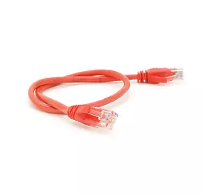 Патч-корд литий RITAR, UTP, RJ45, Cat.5e, 1m, червоний, Cu (мідь) Патч-корд литий RITAR, UTP, RJ45, Cat.5e, 1m, червоний, Cu (мідь)