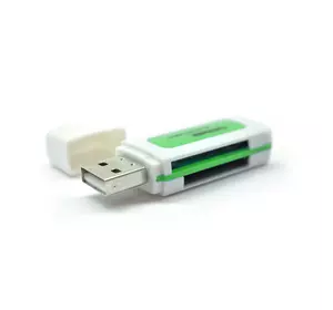 Кардридер універсальний 4в1 MERLION CRD-5GR TF/Micro SD, USB2.0, Green, OEM Q1500 Кардридер універсальний 4в1 MERLION CRD-5GR TF/Micro SD, USB2.0, Green, OEM Q1500