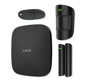 Комплект бездротової сигналізації Ajax StarterKit black ( Hub/MotionProtect/DoorProtect/SpaceControl )