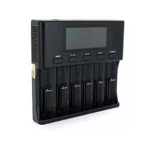 ЗУ універсальне Liitokala Lii-S6, АЗУ+СЗУ, 6 каналів, LCD дисплей, підтримує Li-ion, Ni-MH та Ni-Cd AA (R6), ААA (R03), AAAA, С (R14) ЗУ універсальне Liitokala Lii-S6, АЗУ+СЗУ, 6 каналів, LCD дисплей, підтримує Li-ion, Ni-MH та Ni-Cd AA (R6), ААA (R03), AAAA, С (R14)