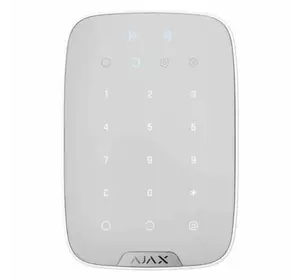 Бездротова сенсорна клавіатура з RFID-зчитувач і підтримкою Bluetooth Ajax KeyPad Plus white