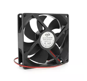 Кулер корпусний BRUSHLESS, 92x92x25mm, 12V/0.15A, 2-pin, Black, OEM Кулер корпусний BRUSHLESS, 92x92x25mm, 12V/0.15A, 2-pin, Black, OEM