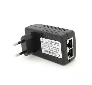 POE інжектор RITAR  48V 0,5A (24Вт) 2 порти (RG-45 10/100Мбіт/с + RG-45 POE) Євро вилка POE інжектор RITAR  48V 0,5A (24Вт) 2 порти (RG-45 10/100Мбіт/с + RG-45 POE) Євро вилка